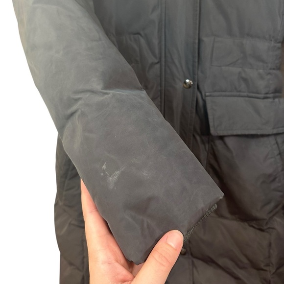 Theory | Womens Down Fill Parka Coat | Real Fur | Luxury | Winter Coat | Size S - Picture 2 of 10